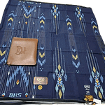 Exclusive Macawis BHS SKE MS Gold – Mercerized Spunsilk – Songket design -blue