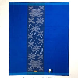 Plain Color Indonesian Sarong With Flower Designs in Middle Sarong